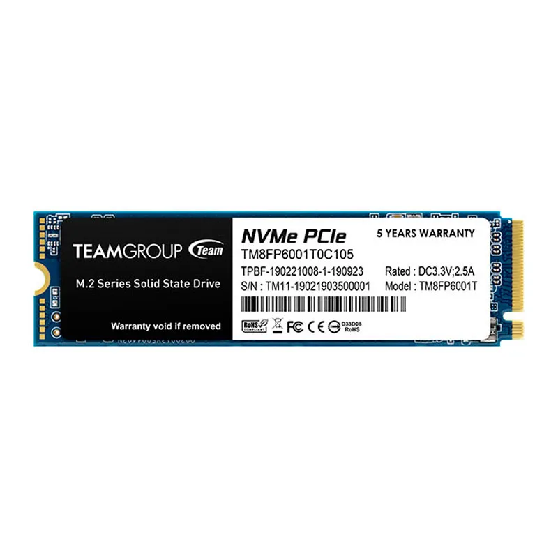 Unidad en estado solido MP33 M.2 PCIe SSD, 1TB, DC +3.3V