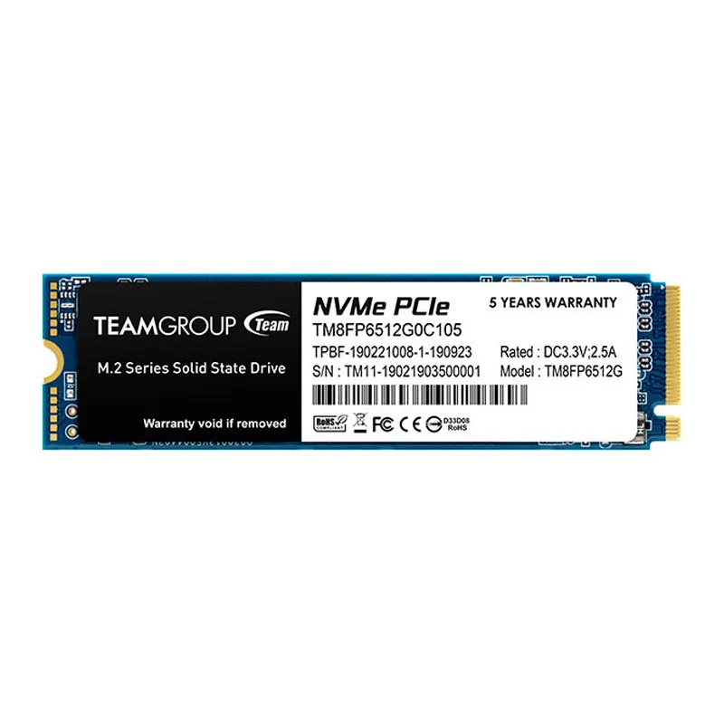 Unidad en estado solido MP33 M.2 PCIe SSD, 512GB, DC +3.3V