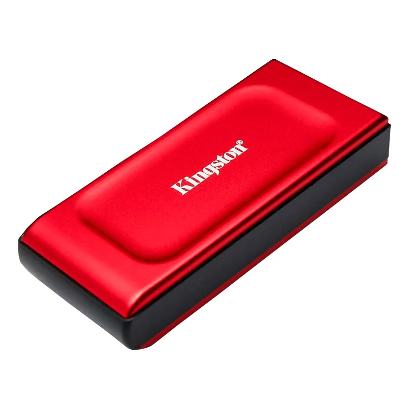 Unidad en estado sólido externa Kingston XS1000, 1TB, USB 3.2 Gen 2 Tipo-C, Color Rojo