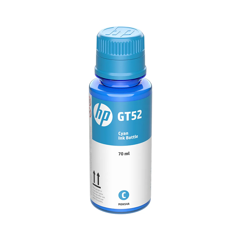 Botella de tinta original Cian HP GT52 (M0H54AL), 70ml.