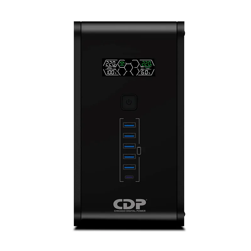 UPS Interactivo CDP (Chicago Digital Power) R-Smart 1210i, 1200VA/720W